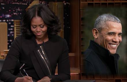 Michelle Obama Writing Funny Thank You Notes to Barack