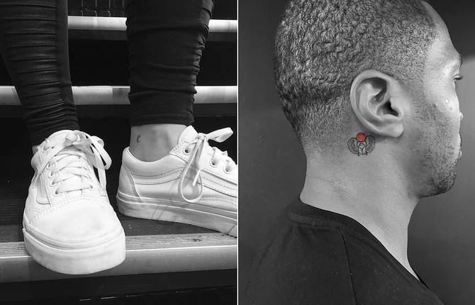 Powerful Black Minimalist Tattoos