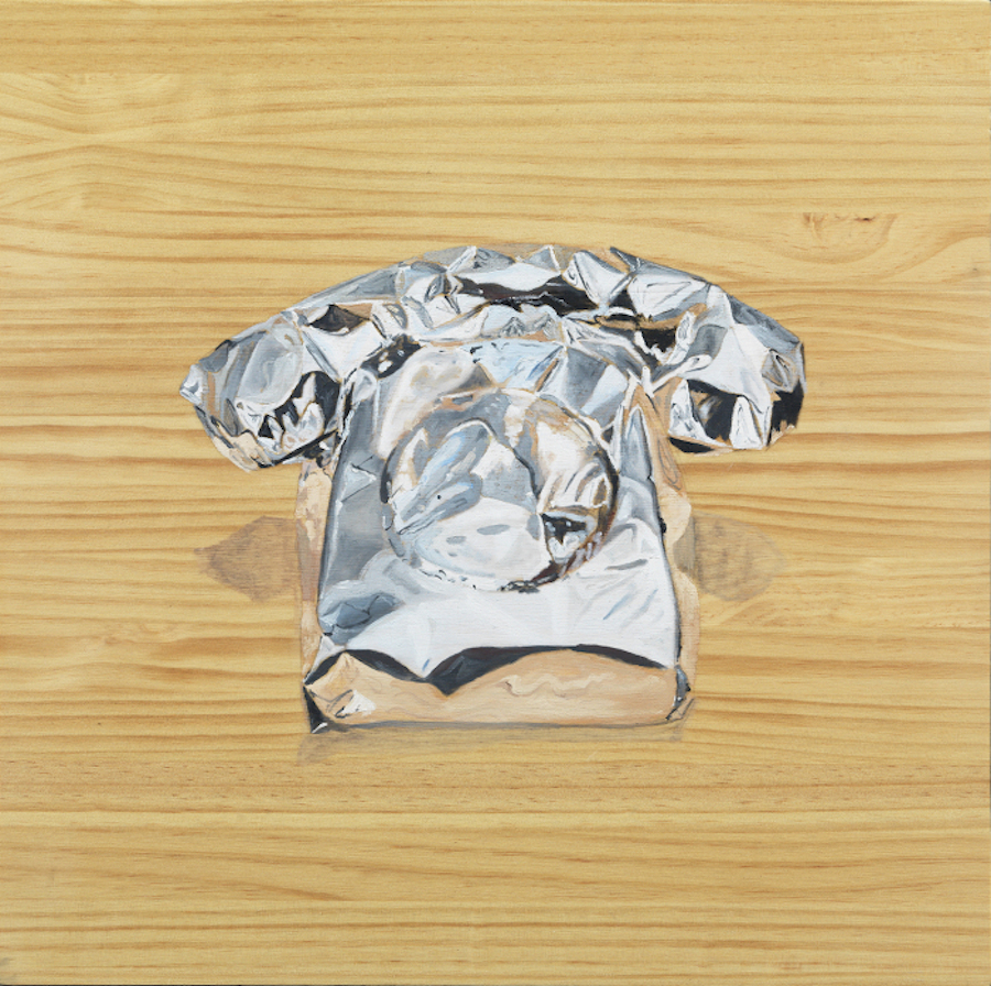 Realistic Aluminium-Like Paintings on Wood-1