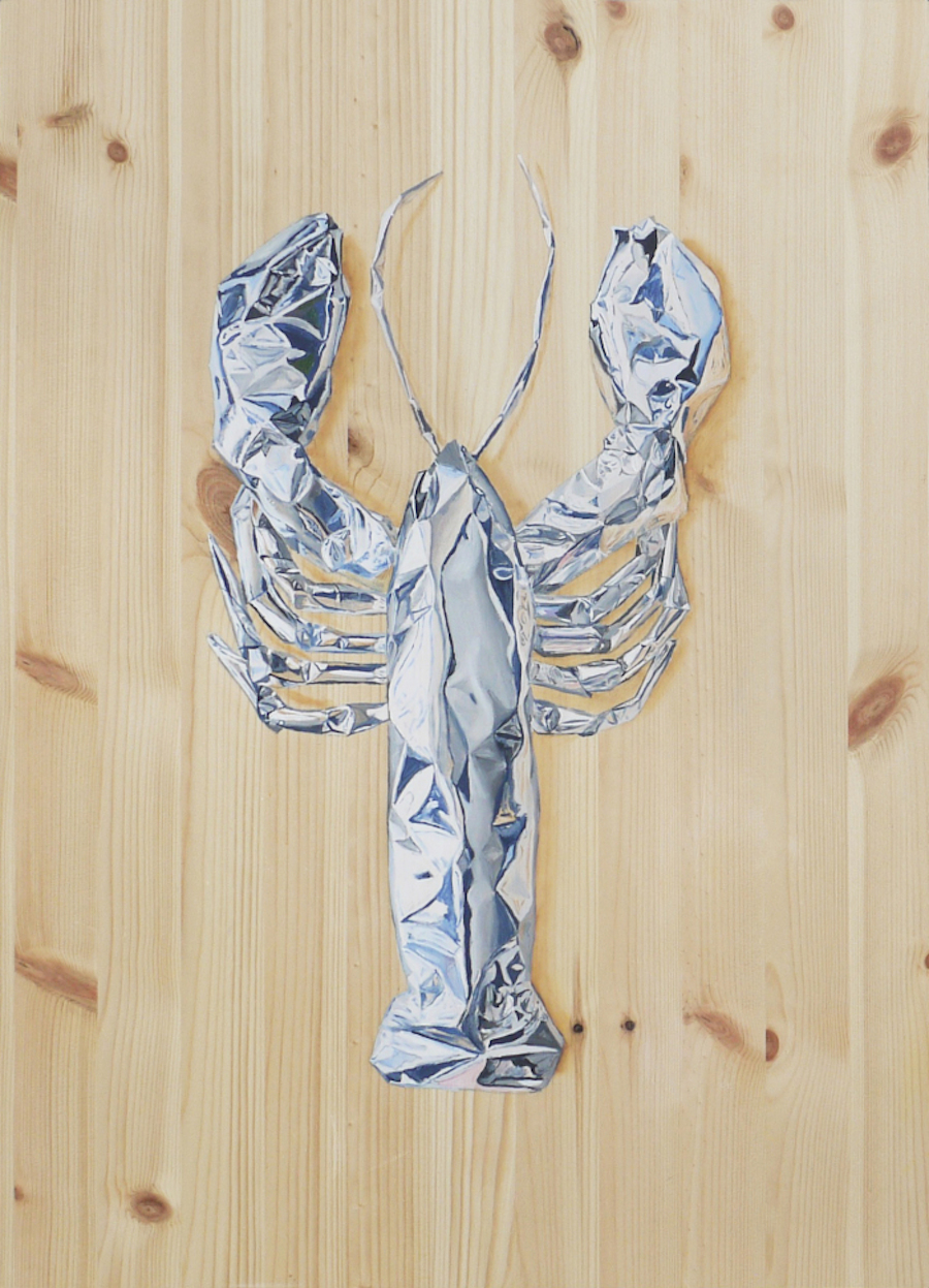 Realistic Aluminium-Like Paintings on Wood-4