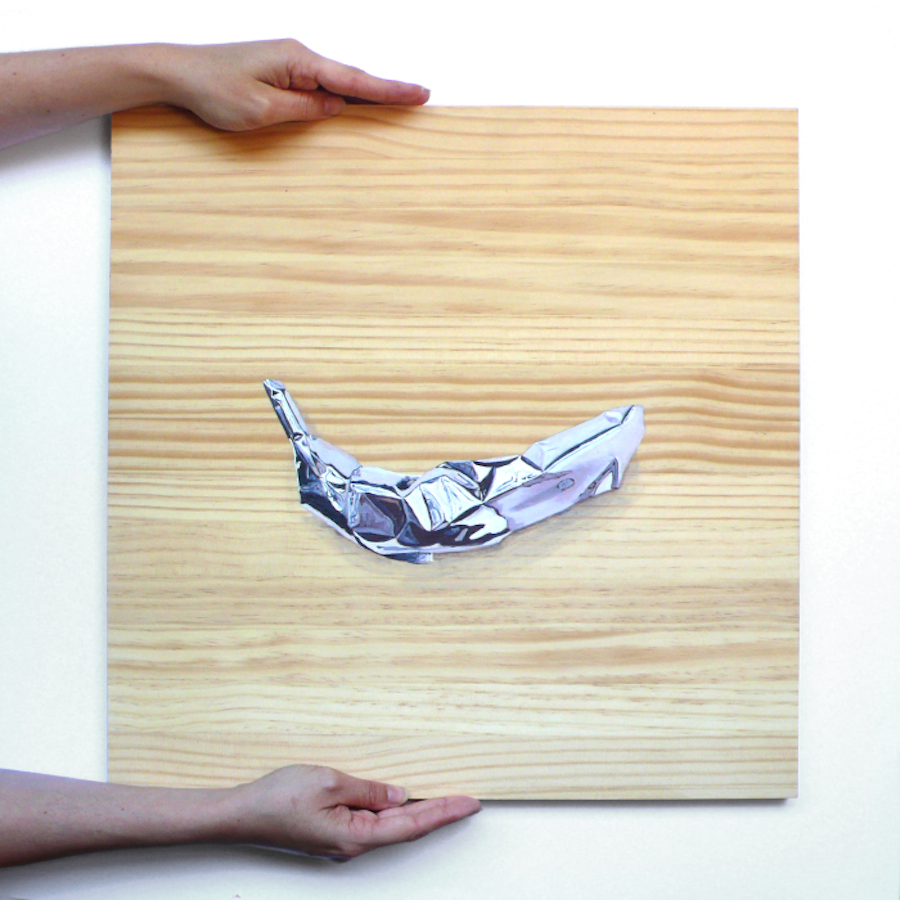 Realistic Aluminium-Like Paintings on Wood-5
