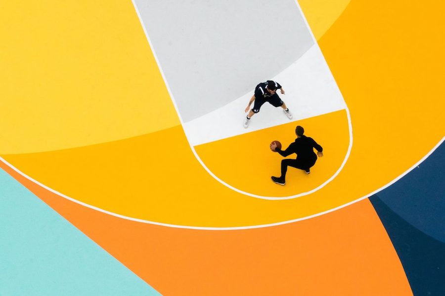 Superb Multicolored Basketball Court in Italy by GUE-3