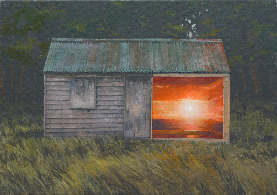 Superb Paintings of Sunsets Inserted in Lost Places-1