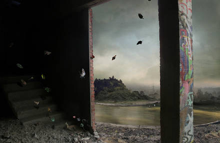 Apocalyptic and Enchanting Photomontages by Suzanne Moxhay