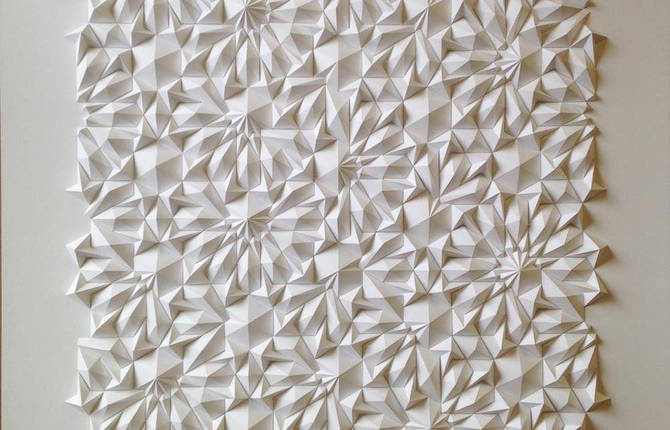 Geometric Paper Sculptures by Matthew Shilan