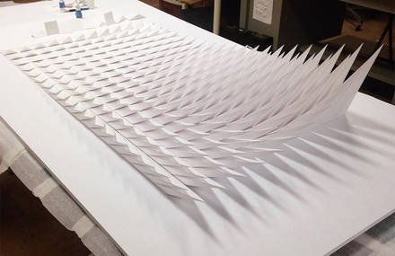 Geometric Paper Sculptures by Matthew Shilan