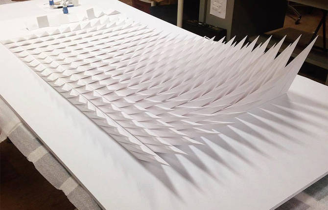 Geometric Paper Sculptures by Matthew Shilan