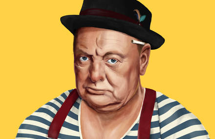World Leaders Reimagined as Hipsters in Illustrations