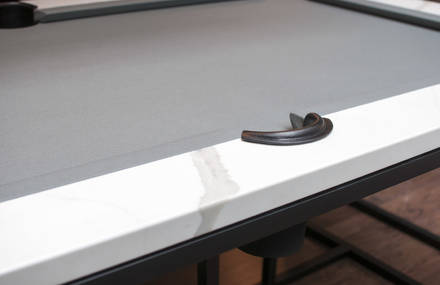 Refined Marble Pool Table for a Luxurious Hotel in Montreal