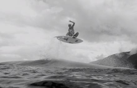 Poetic Black and White Surf Spot by Sébastien Zanella