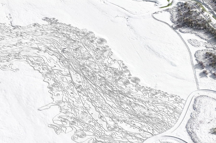 Complex and Artistic Snow Drawings by Sonja Hinrichsen-8