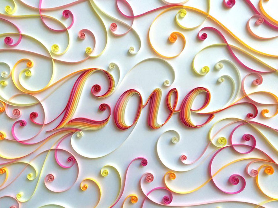 Creative and Multicolored Paper Typography by Sabeena Karnik-1