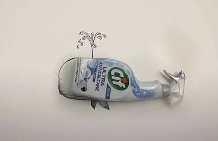 Playful Illustrations with Random Objects by Diego Cusano