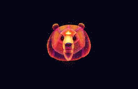 Digital Light Illustrations of Animals