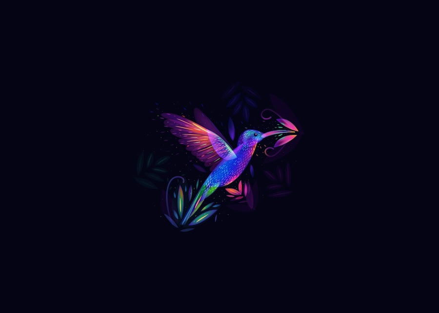 Digital Light Illustrations of Animals-7