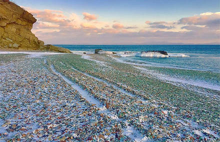 Broken Glass Beach in Russia