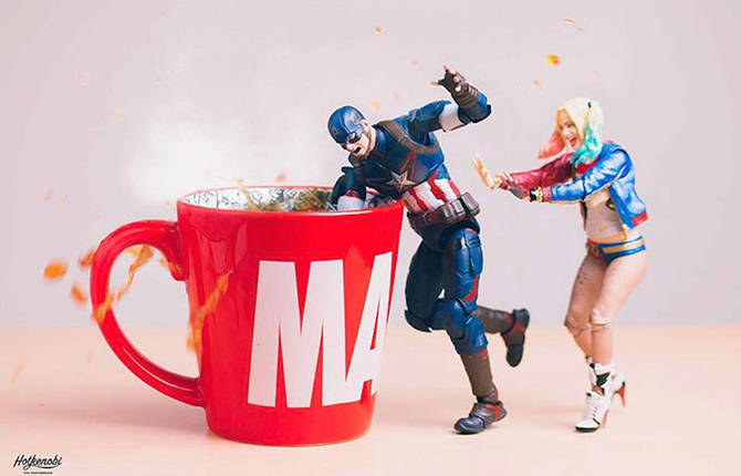 Splendid Photographies of Superheroes Figurines