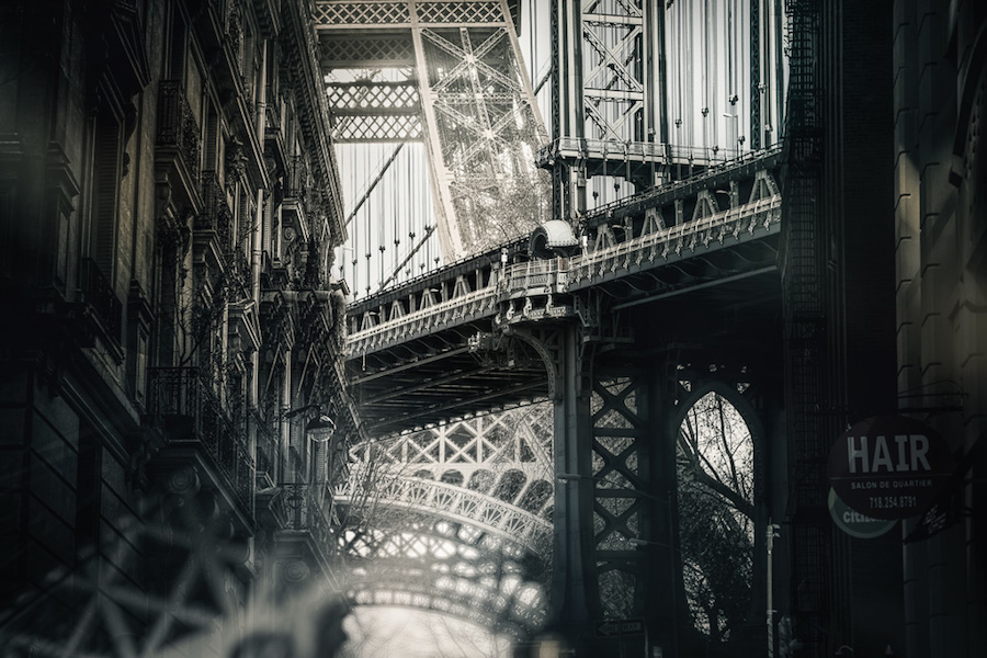 Incredible Project Mixing Photos of Paris and New York-5
