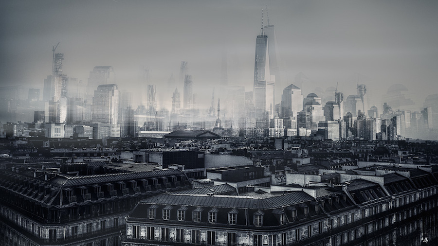 Incredible Project Mixing Photos of Paris and New York-8
