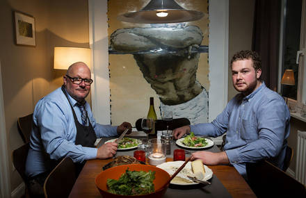 Photographs of Dinnertime in 36 Different Homes