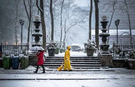 Stunning Pictures of Snowstorm in New York