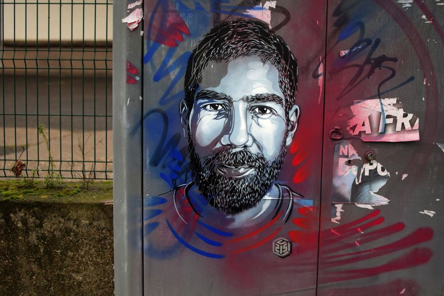 New C215 Exhibition About Athletes in Nice, France-14