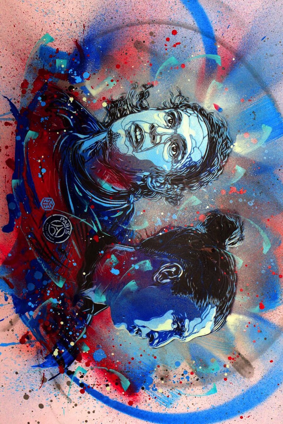 New C215 Exhibition About Athletes in Nice, France-15