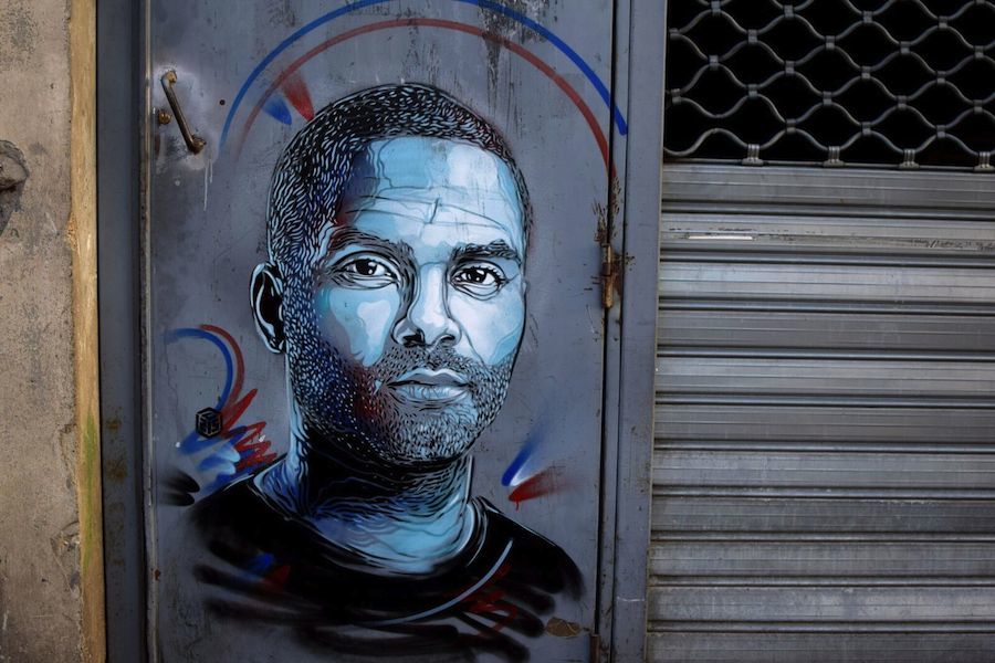 New C215 Exhibition About Athletes in Nice, France-19