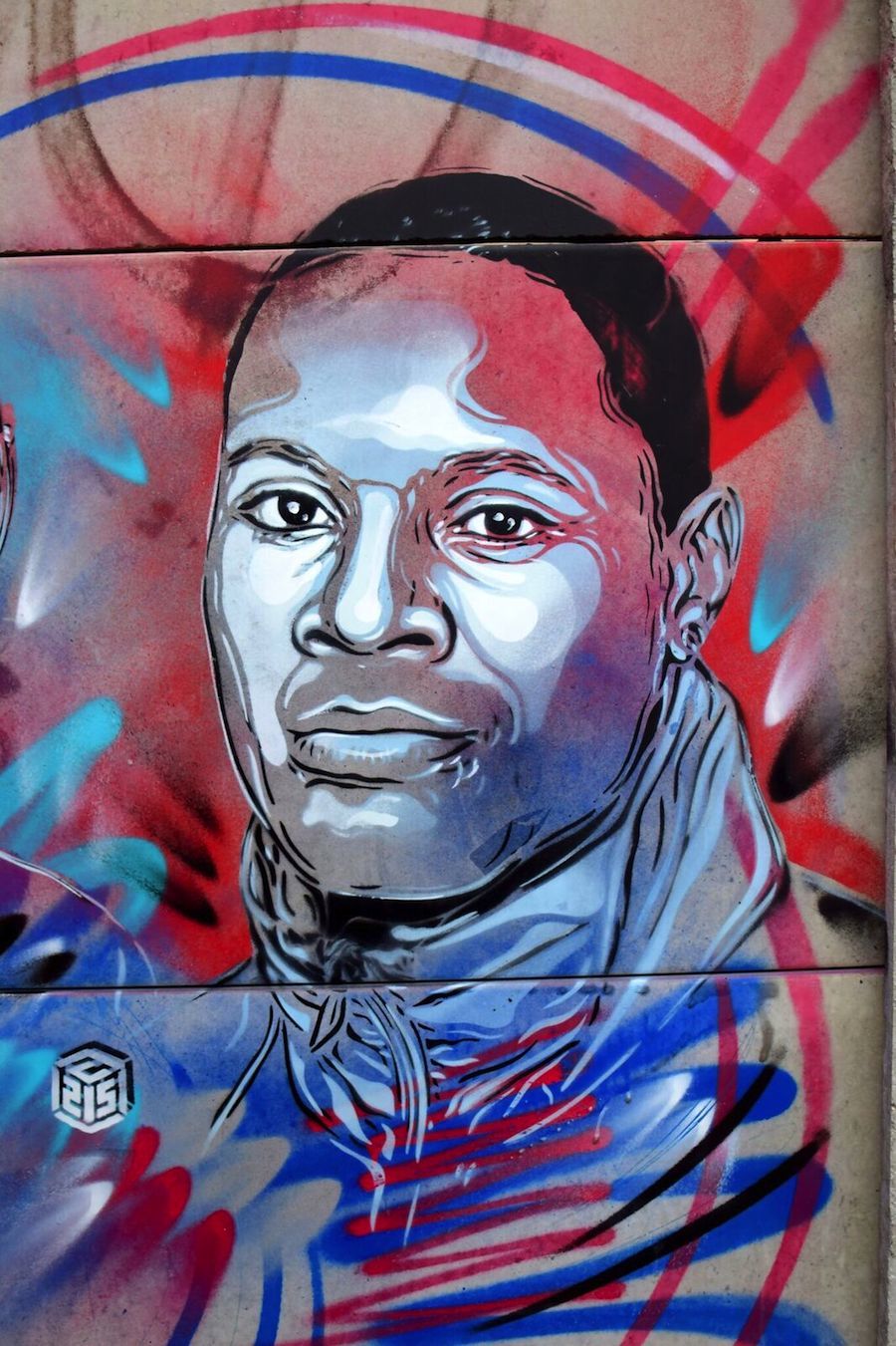 New C215 Exhibition About Athletes in Nice, France-9