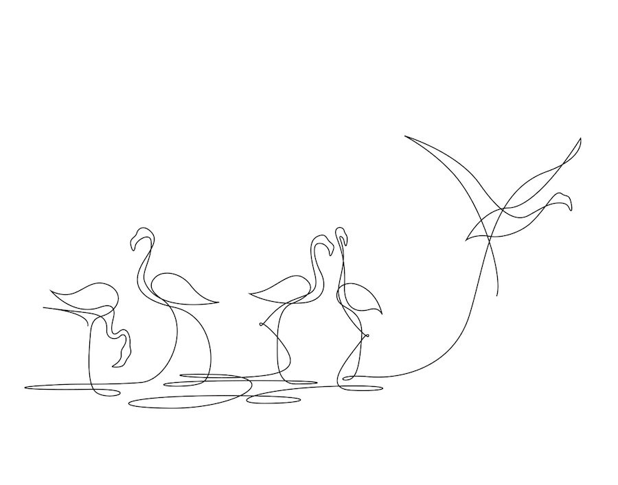 New Series of Animals in One Line by Differantly-1