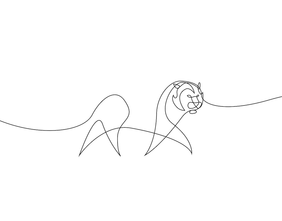 New Series of Animals in One Line by Differantly-7