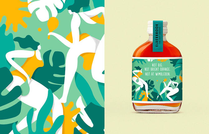 Pop & Colorful Branding for Elderbrook Drinks