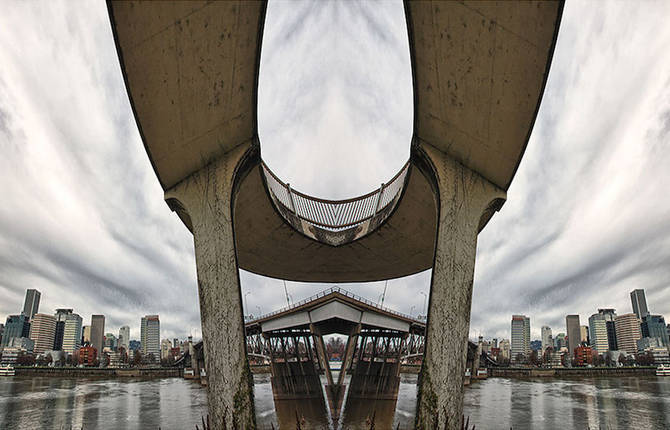 Original Portland Bridges Reflexion by David McLaughlin