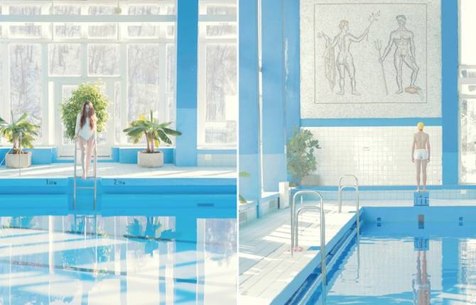 « Snow Pool » Photo Series by Maria Svarbova