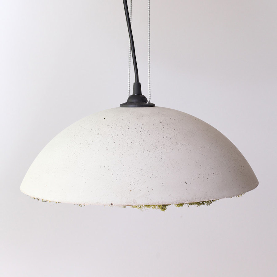 Stylish Clock and Pendant Covered with Icelandic Moss-10