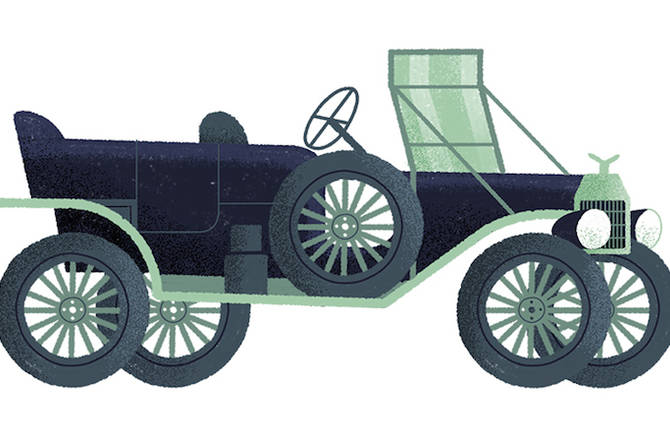 Stylish Illustrations of Classic Automobiles by Studio MUTI