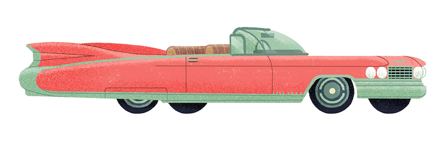 Stylish Illustrations of Classic Automobiles bu Studio MUTI-4
