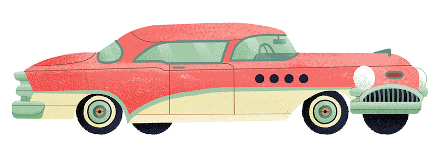 Stylish Illustrations of Classic Automobiles bu Studio MUTI-5