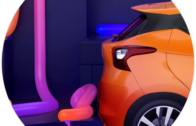 Pop 3D Digital Artwork at Night Light by Tavo