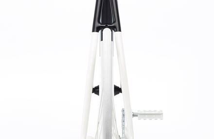 Minimalist Black & White Fixie Bicycle