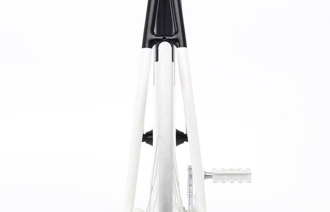 Minimalist Black & White Fixie Bicycle