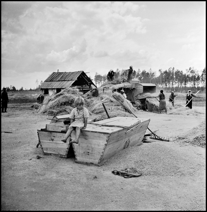 USSR. Ukraine. 1947. Shevchenko collective farm.