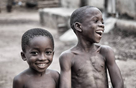 Candid Portraits of Children in Togo