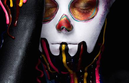 Amazing Japanese Pop Art Face Painting