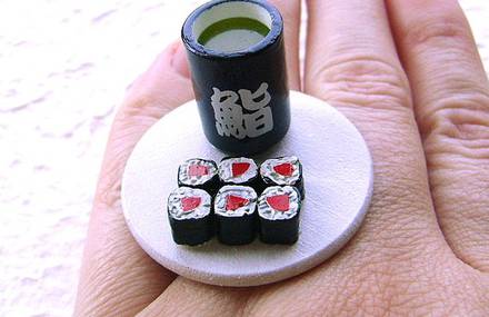 Adorable Tiny Food Rings
