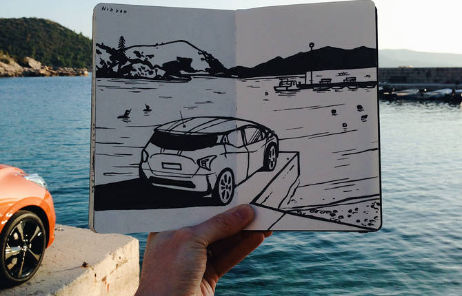 Discovering Croatia by Drawing