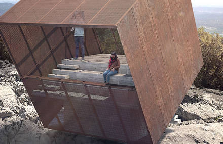 Vertiginous Belvedere in Montpellier, France