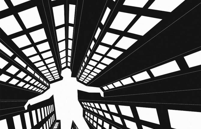 Splendid Tribute to Alfred Hitchcock by Eduard Cirstea