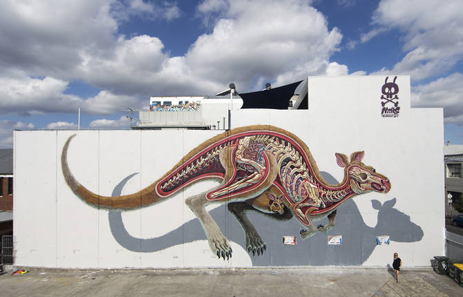 Incredible Street Artist Nychos Reveals the Anatomy Many Characters