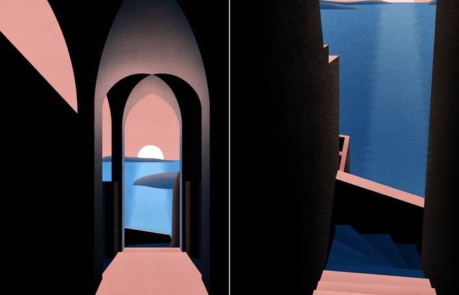 Whimsical Architectural Illustrations by Guang Hon Zhang